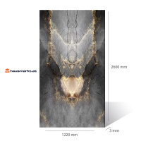 PVC Wandpaneel 3D Schwarz-Grau mit