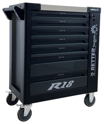 RETTER VDE-Werkzeugwagen 7 Schubladen inkl. 118-tlg. Set IEC
