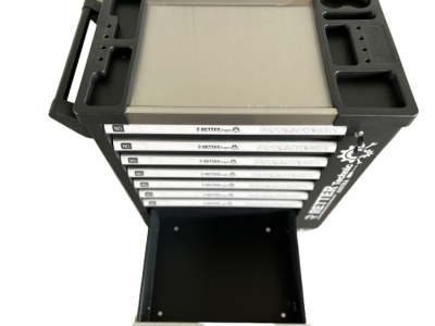 RETTER Werkzeugwagen 8 Schubladen inkl. Werkzeugset Black Ed