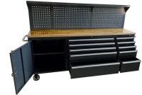 RETTER RS2 Werkbank All-in-one Werkstattwagen mit 10 Schubla