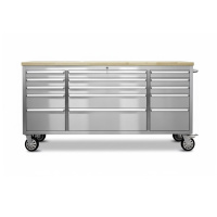 RETTER RS1 Edelstahl Workstation mit 15 Schubladen 1