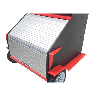 RETTER Diagnosewagen mit Rollladenklappe fahrbar Laptopwagen