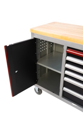RETTER Werkstattwagen Workstation 6 Schubladen Massivholzpla