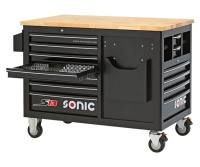 SONIC S13 Werkstattwagen gefüllt, 540-tlg. RAL9004 2