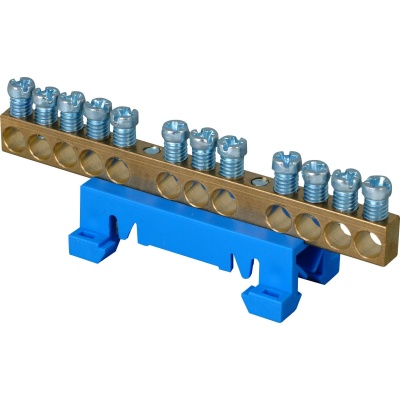 Null.Klemm. 12p blau