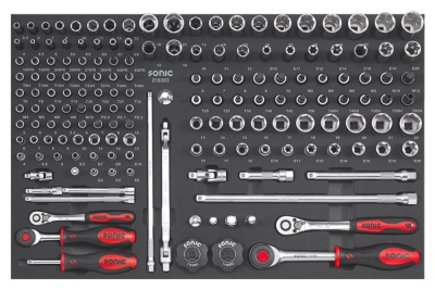 SONIC Werkstattwagen 8 Schubladen inkl. 384-tlg. Set Edelsta