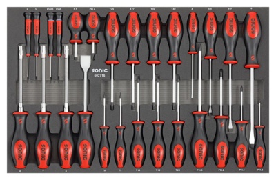SONIC Werkstattwagen 8 Schubladen inkl. 384-tlg. Set Edelsta