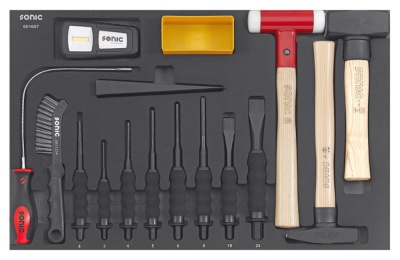SONIC Werkstattwagen 8 Schubladen inkl. 384-tlg. Set Edelsta