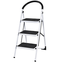 HAUSMARKT 3-Stufen-Stahlleiter 110x46x70,5 cm, 150 kg belast