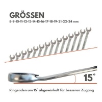 RETTER ATA-ZH05I1 Ratschenschlüssel-Satz 15-tlg. 8&ndas