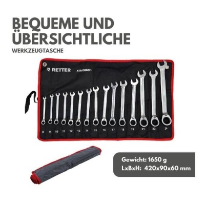 RETTER Ratschenschlüssel-Satz 15-tl gallery