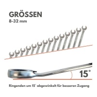 RETTER ATA-ZH05I12 Ratschenschlüssel-Satz 18-tlg. 8&nda