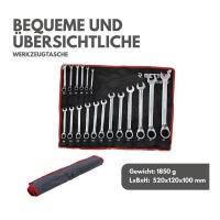 RETTER ATA-ZH05I12 Ratschenschlüssel-Satz 18-tlg. 8&nda