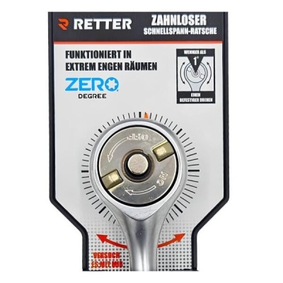 RETTER Ratschen-Satz 3-tlg. 1/4 3/8 1/2 Zoll zahnlos <1&d