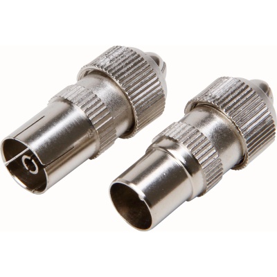 Set Koaxialstecker und Kopplung, gerade