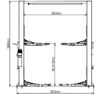 WARTER Zwei-Säulen-Hebebühne ProLift 45BF | 4,5 t 