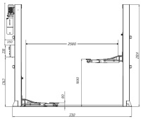 RETTER Zwei-Säulen-Hebebühne RH-B4000ES | 4,2 t Tr