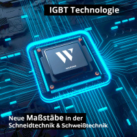 WARTER MIG-130 Fülldraht Schweißgerät Kompak