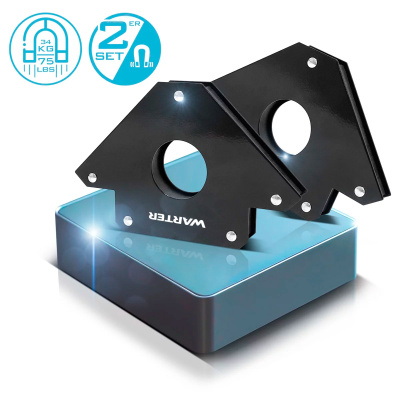 WARTER TriMag Duo Magnet-Schweißwinkel 2er Set –