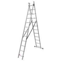 HAUSMARKT Schiebe-Teleskopleiter 2 x 11