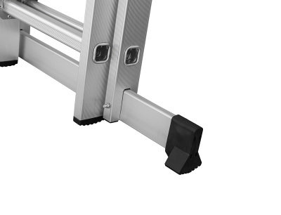 HAUSMARKT Schiebeleiter Aluminium 2x11 Sprossen 6,50 m EN 13