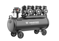 WARTER WC100 PRO Flüsterkompressor Set 100L