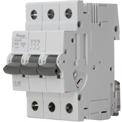 MCB/NR 10kA  B20A,3p