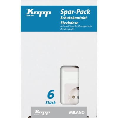 PP 6Steckdose MIL wei