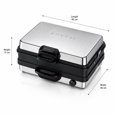KOVELL Grillmaster Set Multigrill 2200 W Keramik mit Kassero