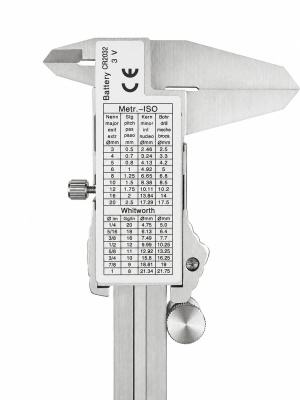 Digital-Messschieber 150 mm aus Edelstahl Präzision auf