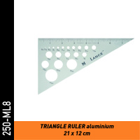 Triangle Ruler Aluminium 250-ML8 |...
