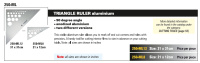 Triangle Ruler Aluminium 250-ML8 |...