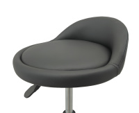 Rollhocker mit Ledersitz