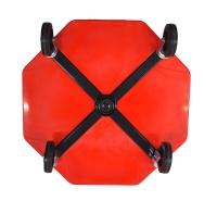 Rollhocker mit Ledersitz höhenverstellbar 140kg