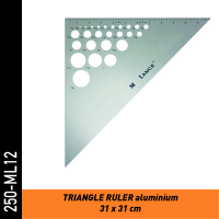 TRIANGLE RULER Aluminium 250-ML12 |...