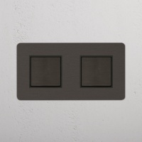 Kew Wippschalter 2x in Zweifachrahmen &n gallery