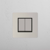 Kew Wippschalter 2x in Einfachrahmen &nd gallery
