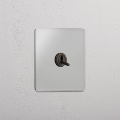 Kew Kipphebelschalter 1x Transparent und Bronze Dolly-Design