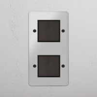 Kew Wippschalter 2x in vertikalem Zweifa gallery