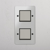 Kew Wippschalter 2x in vertikalem Zweifa gallery