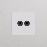 Kew Kipphebelschalter 2x in Einfachrahme gallery