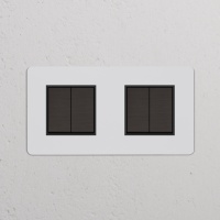 Kew Wippschalter 4x in Zweifachrahmen &n gallery