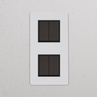 Kew Wippschalter 4x in vertikalem Zweifachrahmen...