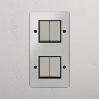 Kew Wippschalter 4x in vertikalem Zweifa gallery