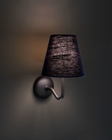 Malvern kleine Wandleuchte – Basaltgrau – Bronze