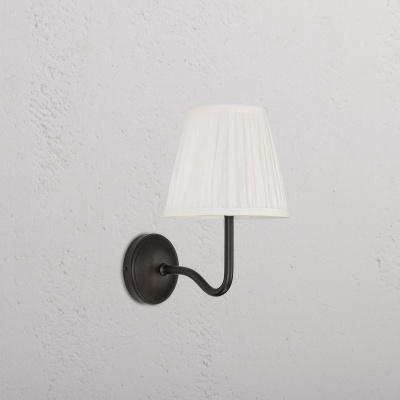 Malvern Medium-Wandleuchte plissiert Ala gallery