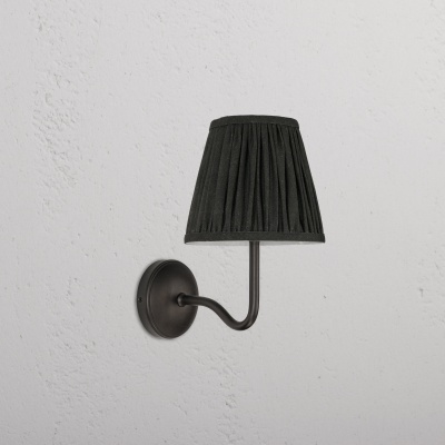 Malvern Medium-Wandleuchte plissiert Tie gallery