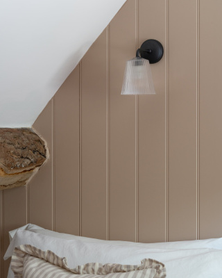 Richmond Medium-Wandleuchte Geriffeltes Glas Bronze IP44 2