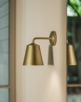 Richmond kleine Wandleuchte – Antikes Messing | Klassi