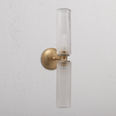 Claremont Medium-Wandleuchte Antik-Messi gallery